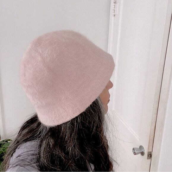 Cozy Chic Pink Fuzzy Bucket Hat Y2K Aesthetic Preppy Pastel Kawaii Streetwear OS - Picture 1 of 7